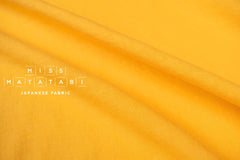 DEADSTOCK Japanese Fabric Shokunin Collection Orihimedaki Washed Linen - yellow - 50cm