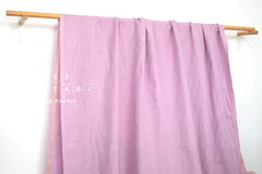 DEADSTOCK Japanese Fabric Shokunin Collection Orihimedaki Washed Linen - lilac - 50cm