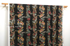 Japanese Fabric Trailing Floral - black - 50cm