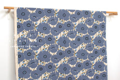 Japanese Fabric Poppies - blue - 50cm