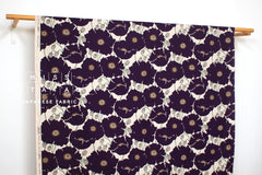Japanese Fabric Poppies - purple - 50cm