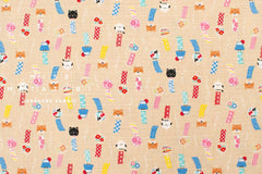 Japanese Fabric Windchimes - milk tea - 50cm