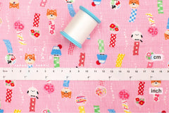 Japanese Fabric Windchimes - pink - 50cm
