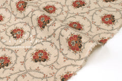 Japanese Fabric Oliva Linen Blend - rust - 50cm