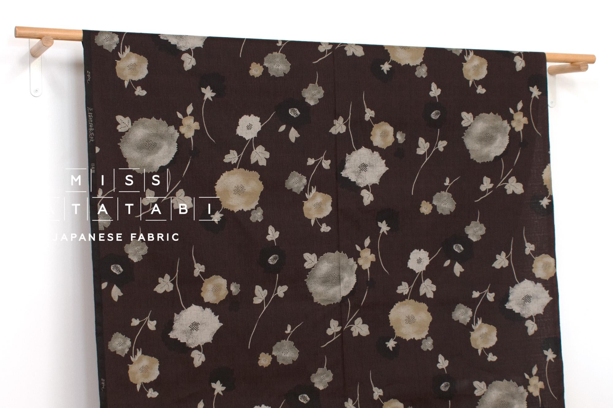 Japanese Fabric Kaede - brown - 50cm