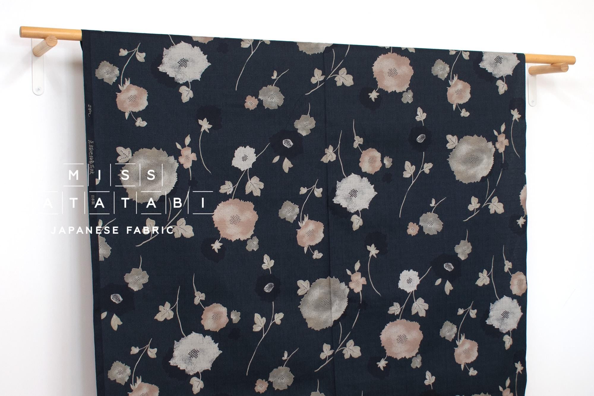 Japanese Fabric Kaede - blue - 50cm