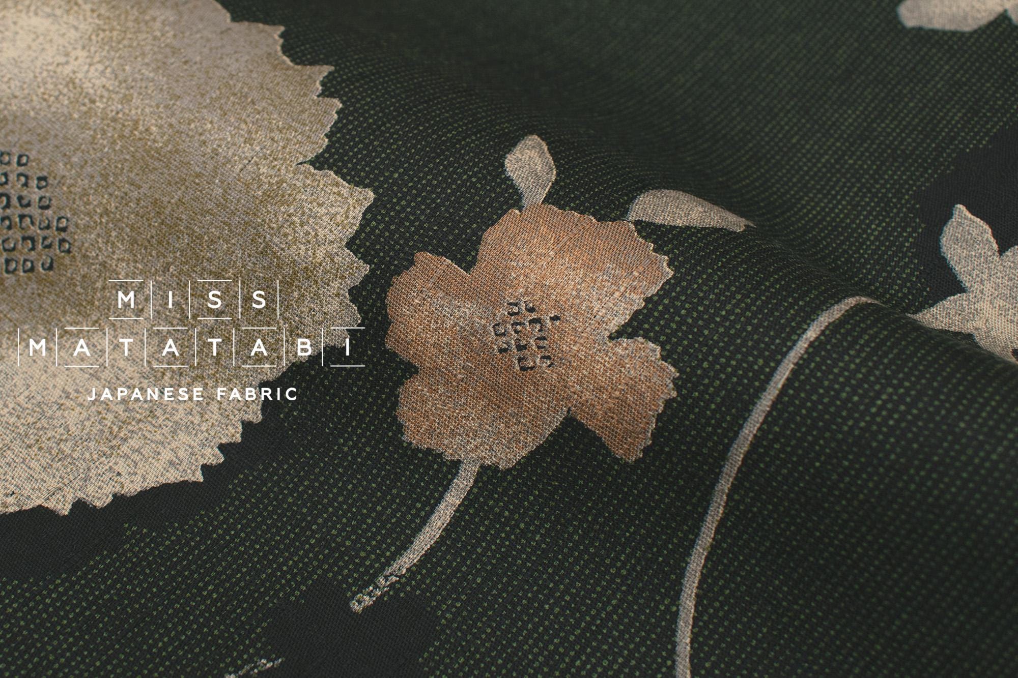 Japanese Fabric Kaede - green - 50cm