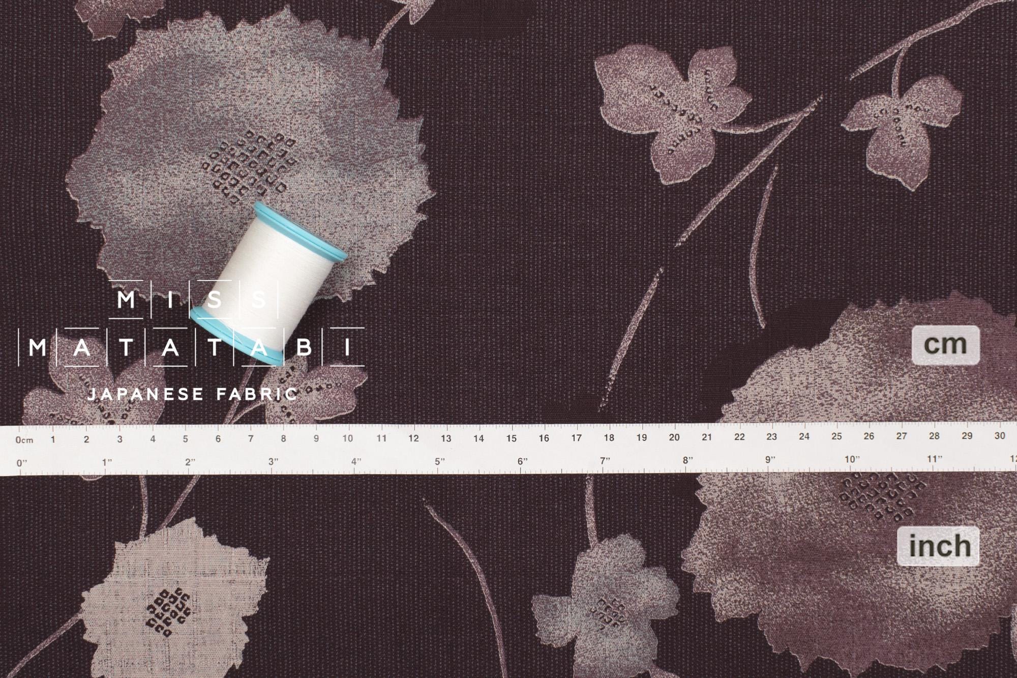 Japanese Fabric Kaede - grape - 50cm