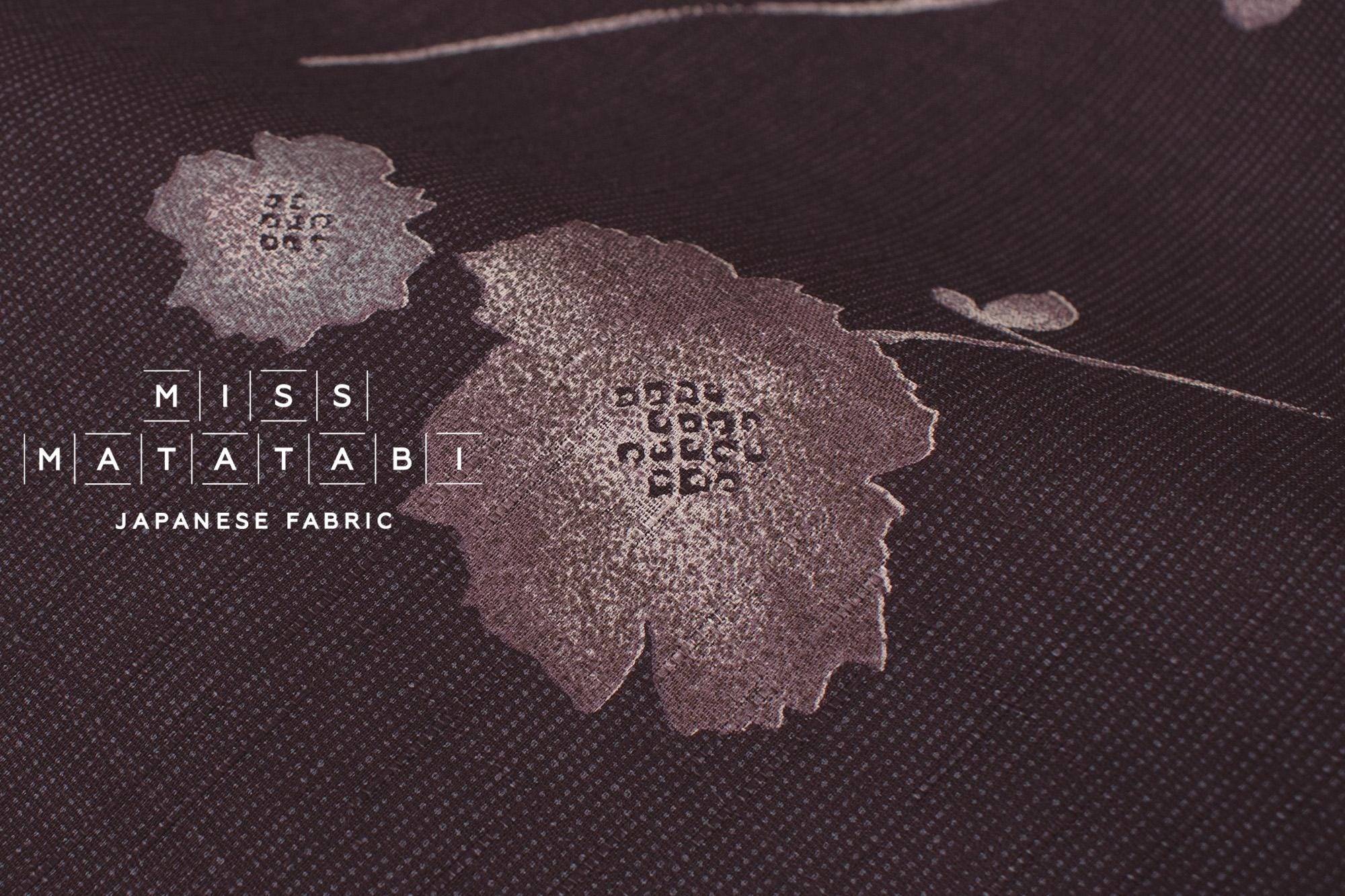 Japanese Fabric Kaede - grape - 50cm