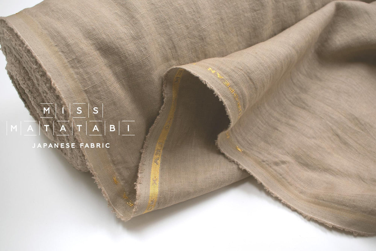 DEADSTOCK Shokunin Collection Orihimedaki Washed Linen - oatmeal