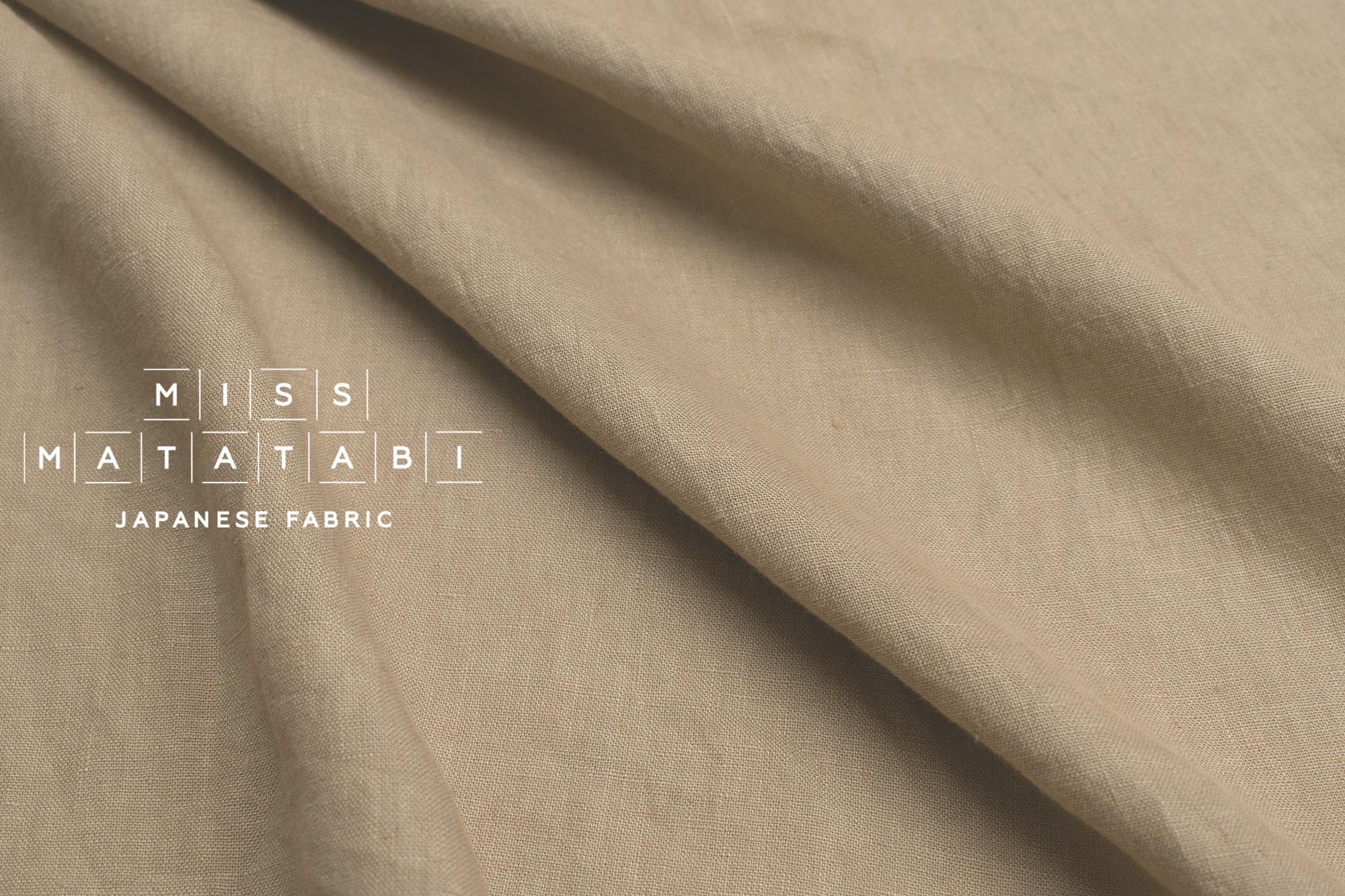 DEADSTOCK Shokunin Collection Orihimedaki Washed Linen - oatmeal