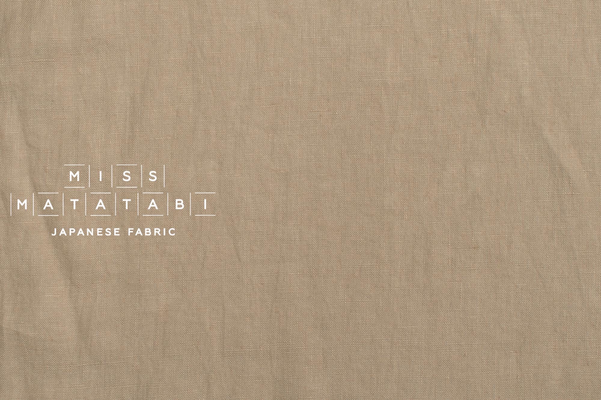 DEADSTOCK Shokunin Collection Orihimedaki Washed Linen - oatmeal