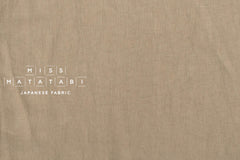 DEADSTOCK Shokunin Collection Orihimedaki Washed Linen - oatmeal