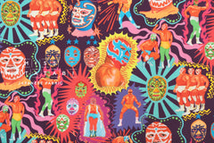 Japanese Fabric Lucha Libre - B - 50cm