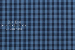 DEADSTOCK Japanese Fabric Yarn-dyed Linen Blend Shirting - blue - 50cm