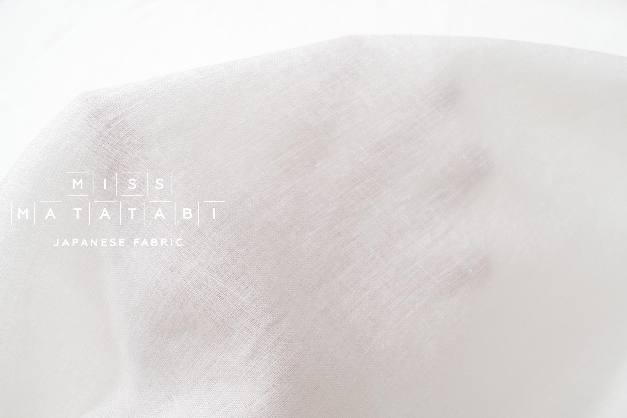 DEADSTOCK Shokunin Collection Orihimedaki Washed Linen - white