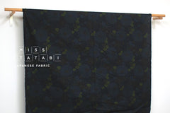 Japanese Fabric Wa Ohana - navy blue - 50cm