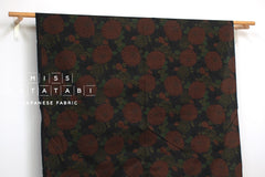 Japanese Fabric Wa Ohana - black - 50cm