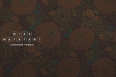 Japanese Fabric Wa Ohana - brown - 50cm