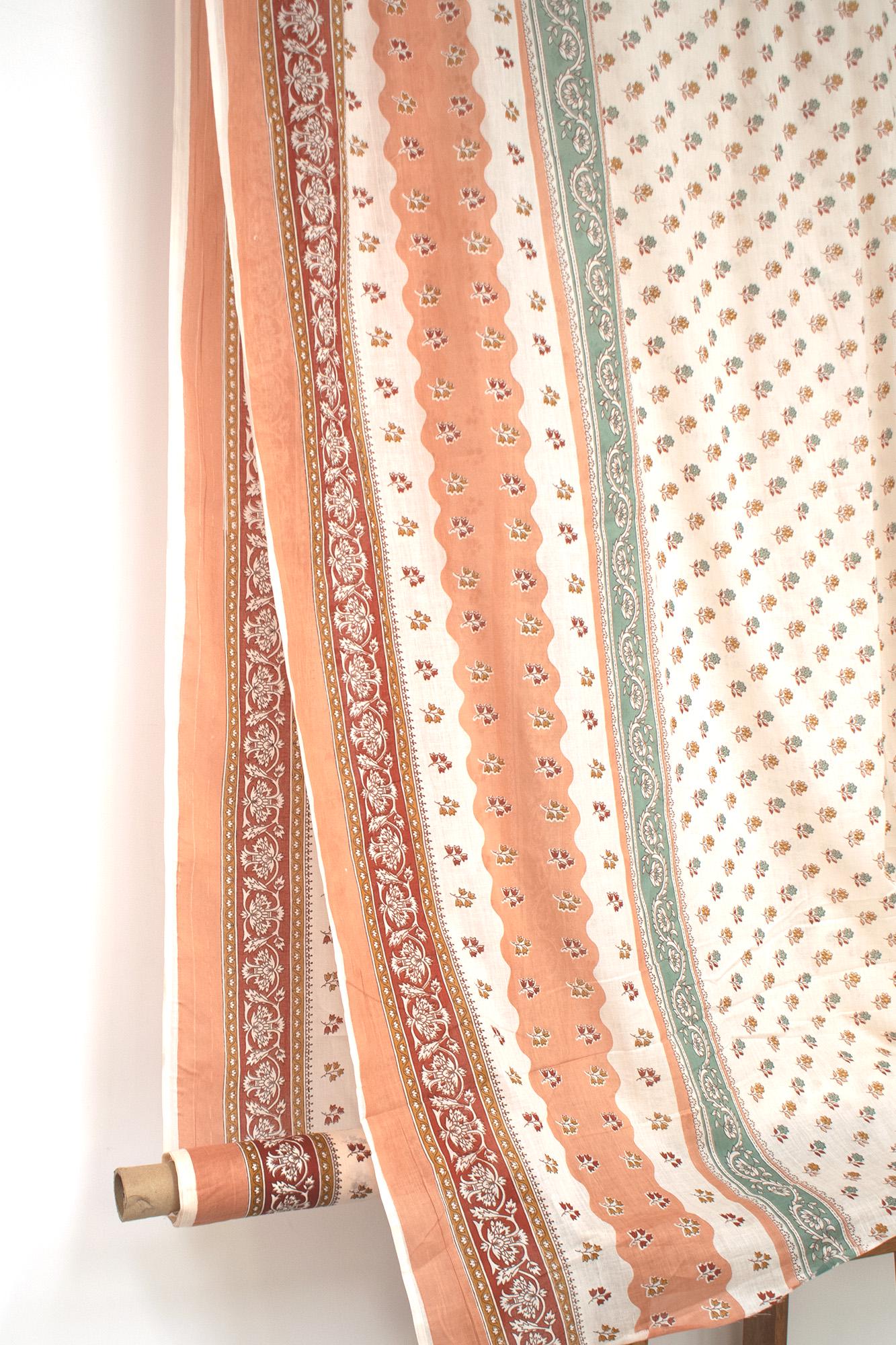 Hand Printed Indian Cotton Voile - B1 - 50cm