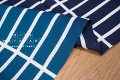 Shokunin Collection Hand-printed Chusen Japanese Tenugui Fabric - Echappées Bleues - Crépuscule - panel