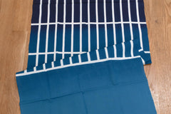 Shokunin Collection Hand-printed Chusen Japanese Tenugui Fabric - Echappées Bleues - Crépuscule - panel