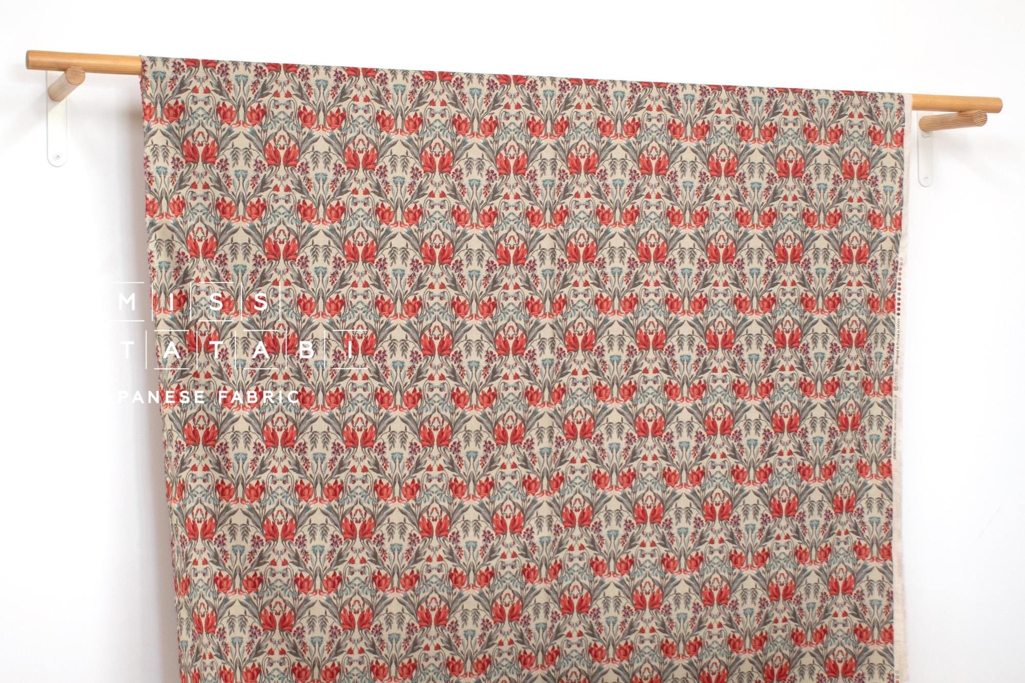 Japanese Fabric Helena - red - 50cm