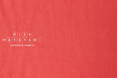 DEADSTOCK Japanese Fabric Shokunin Collection Orihimedaki Washed Linen - coral - 50cm
