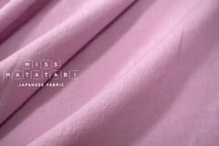 DEADSTOCK Japanese Fabric Shokunin Collection Orihimedaki Washed Linen - lilac - 50cm