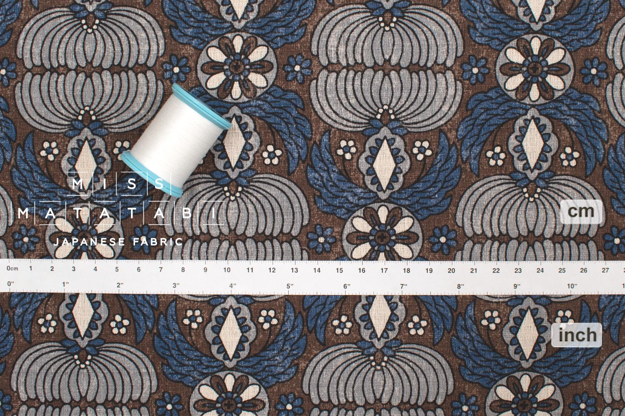 Japanese Fabric Sopo Retro Vintage - blue - 50cm