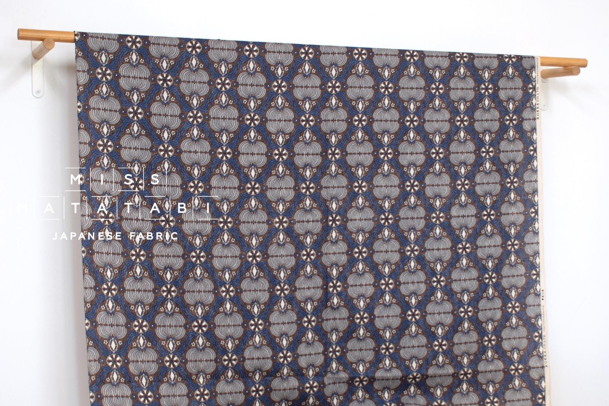 Japanese Fabric Sopo Retro Vintage - blue - 50cm