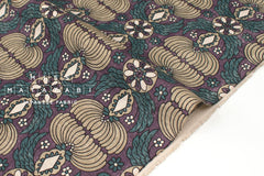 Japanese Fabric Sopo Retro Vintage - teal, purple - 50cm