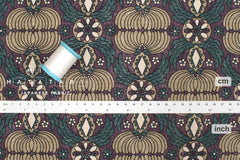 Japanese Fabric Sopo Retro Vintage - teal, purple - 50cm