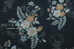 Japanese Fabric Tsujigahana - blue - 50cm
