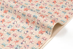 Japanese Fabric Frenchie - pastels - 50cm