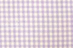 Japanese Fabric Yarn-Dyed Murazome Gingham Check - lavender - 50cm