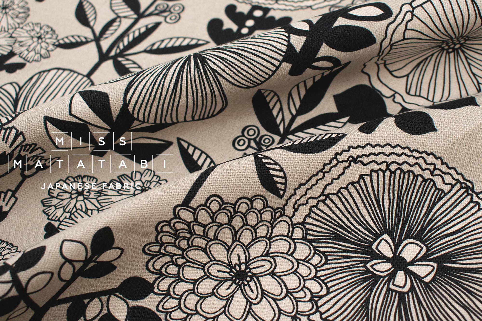 DEADSTOCK Japanese Fabric Mattina Di Vacanza Isla Floral II - G - 50cm