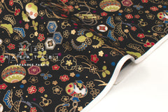 Japanese Fabric Traditional Series - 80 A black - 50cm