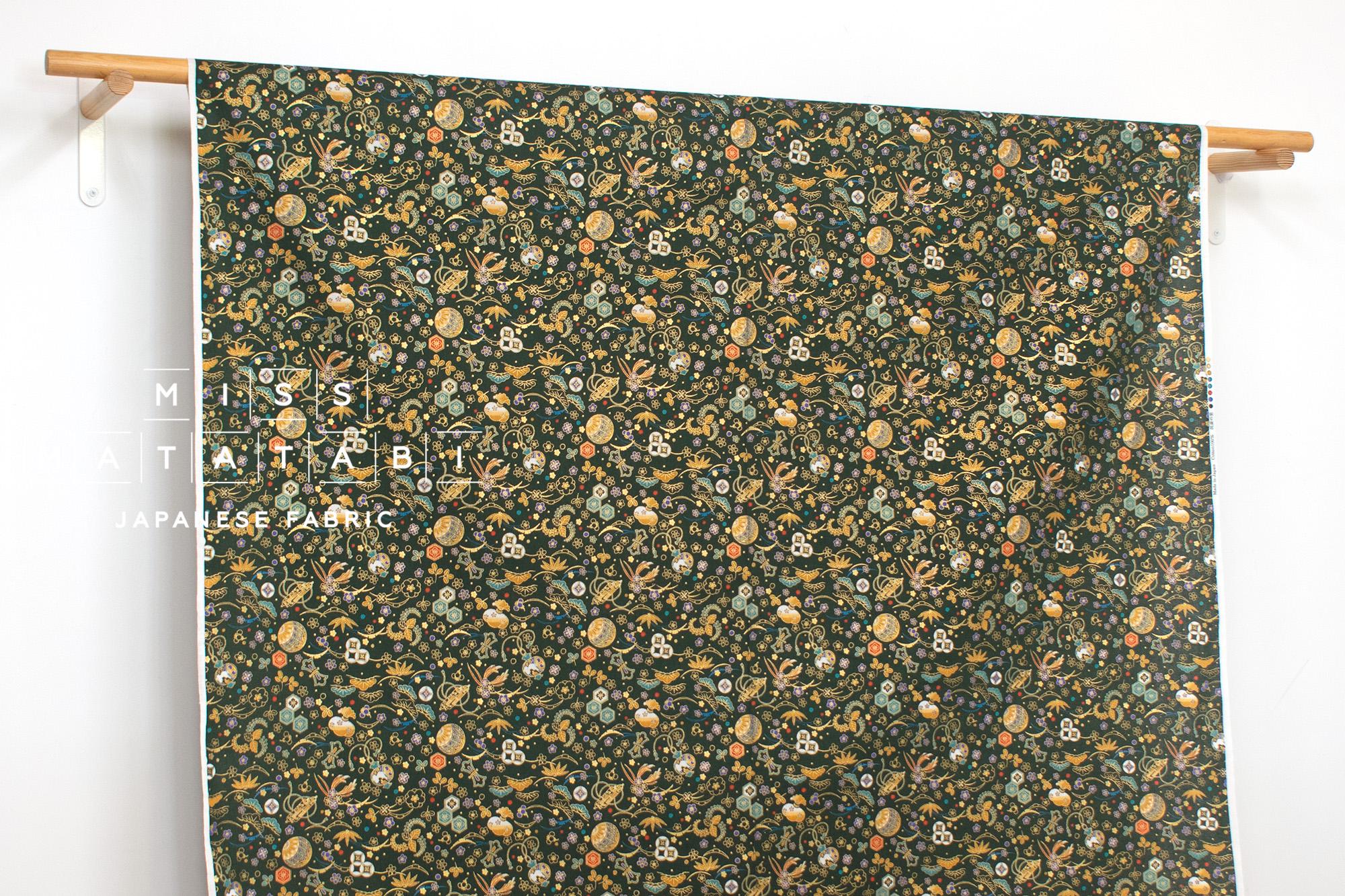 Japanese Fabric Traditional Series - 80 D green - 50cm