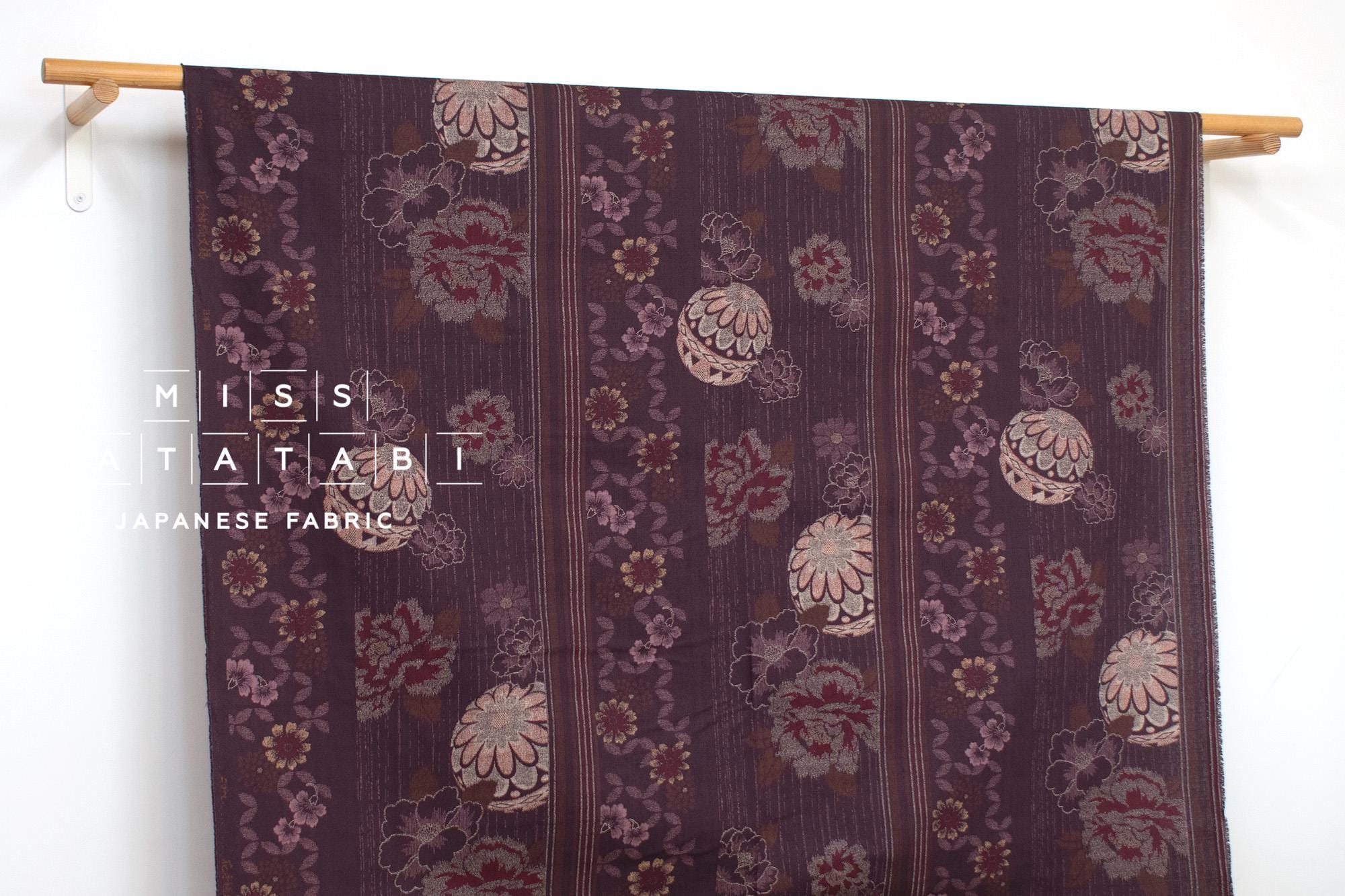Japanese Fabric Hanatemari - purple - 50cm
