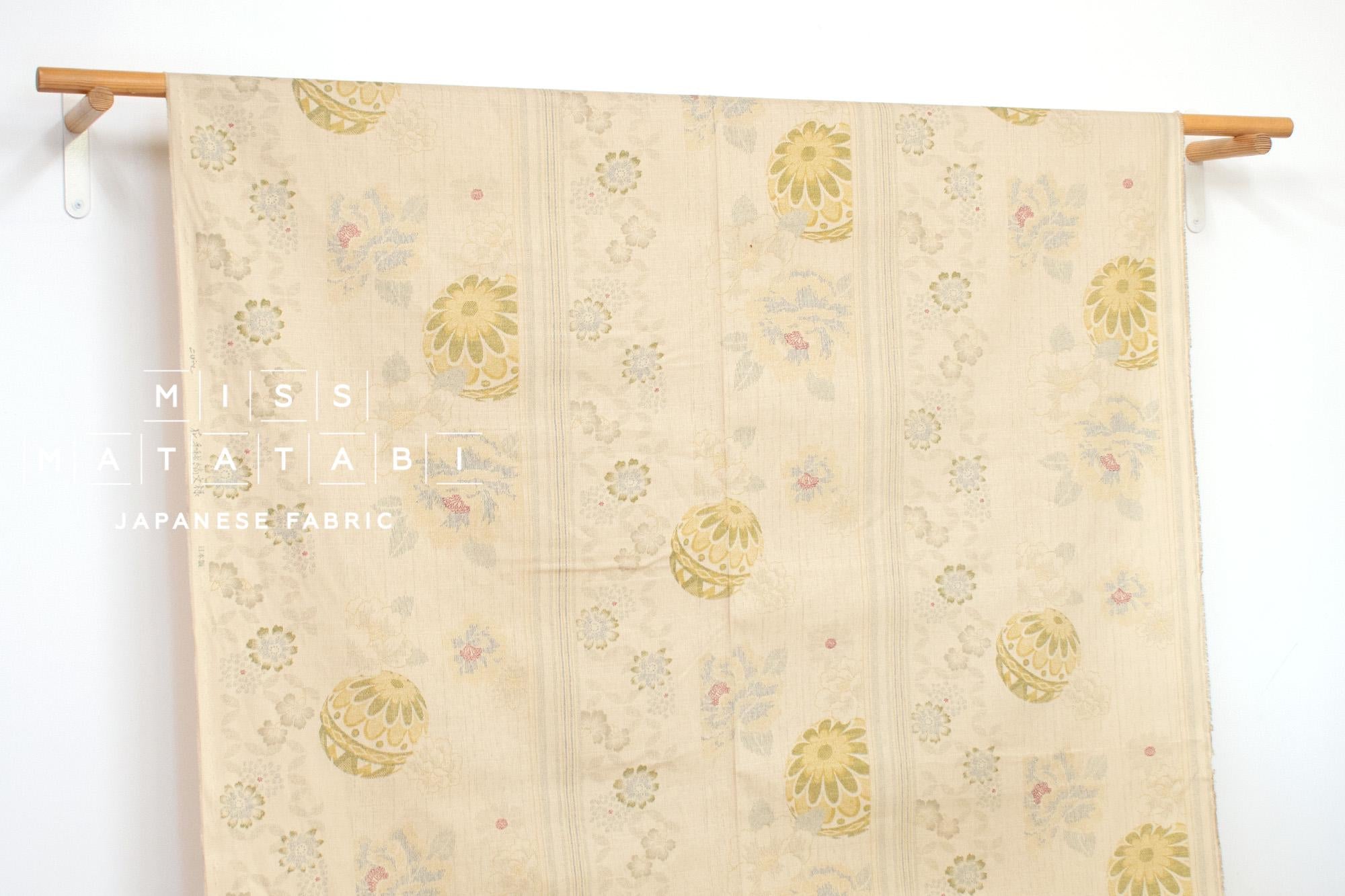 Japanese Fabric Hanatemari - beige - 50cm