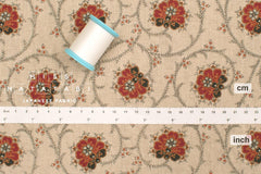 Japanese Fabric Oliva Linen Blend - rust - 50cm