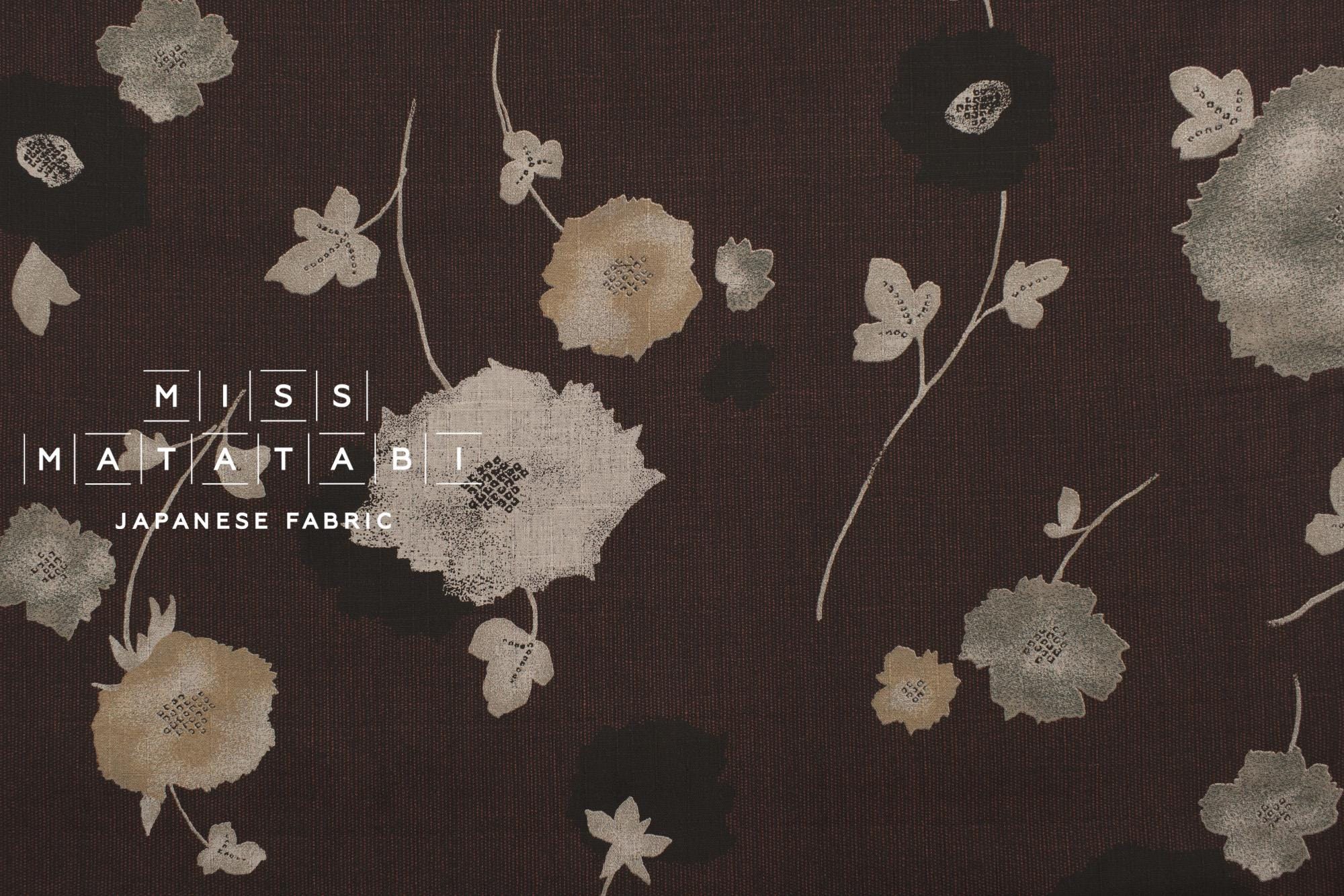 Japanese Fabric Kaede - brown - 50cm