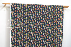 Japanese Fabric Hanafuda - blue - 50cm