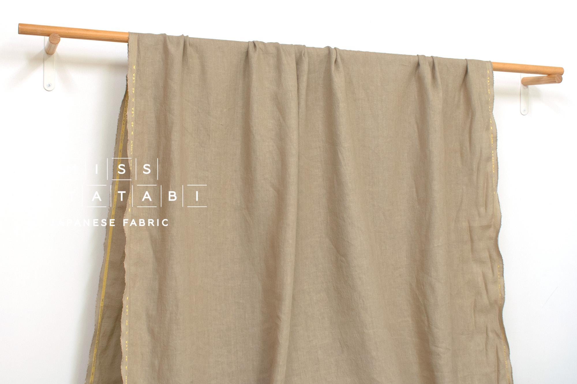 DEADSTOCK Shokunin Collection Orihimedaki Washed Linen - oatmeal