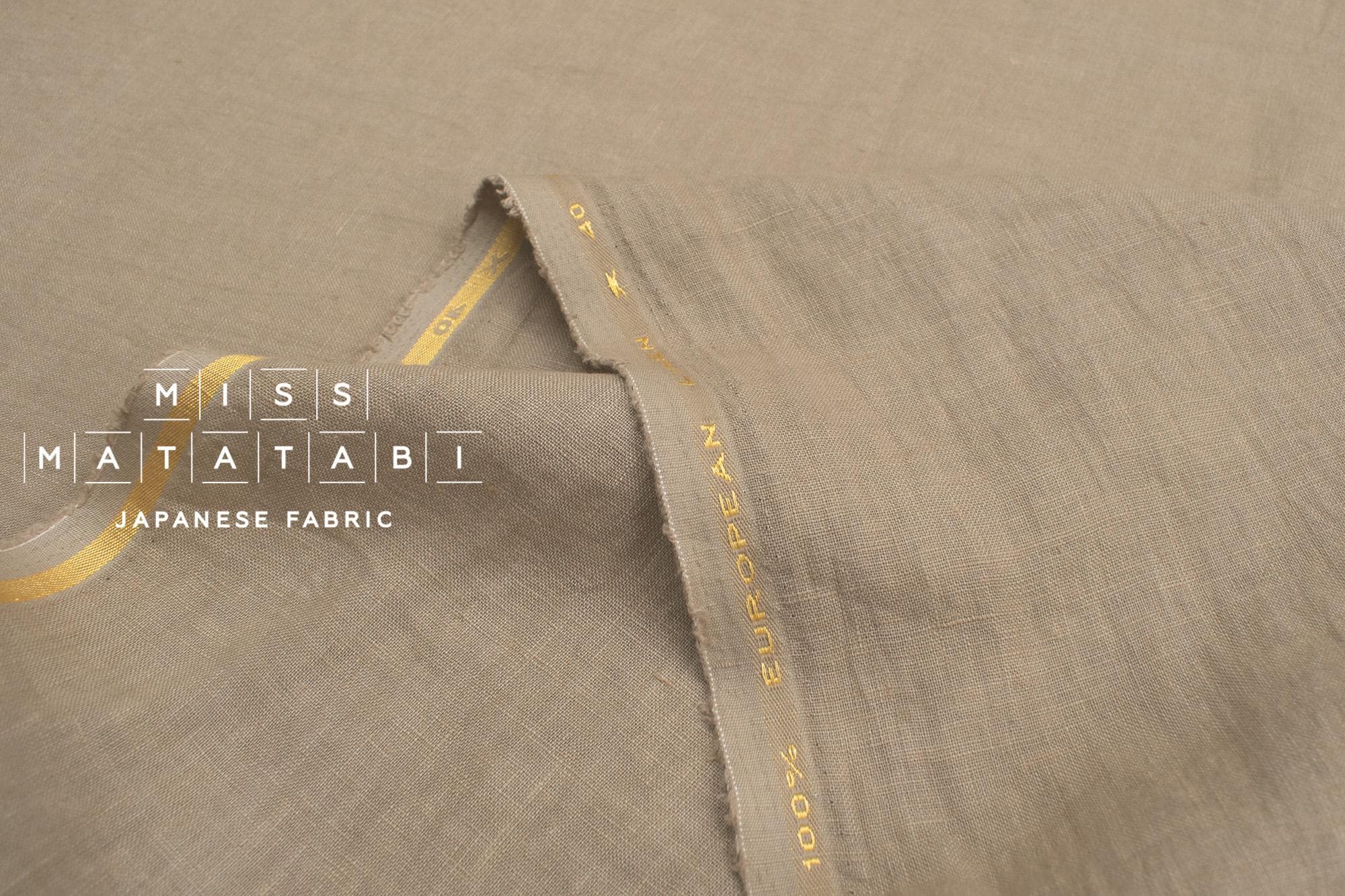 DEADSTOCK Shokunin Collection Orihimedaki Washed Linen - oatmeal
