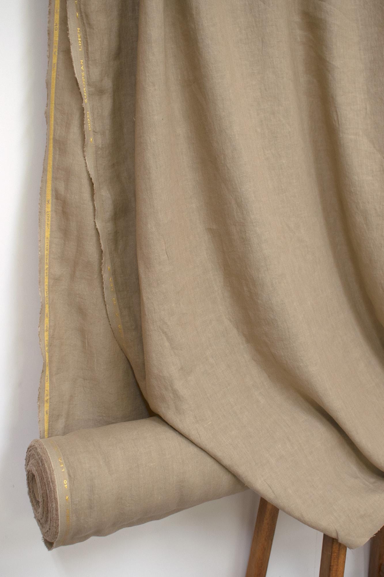 DEADSTOCK Shokunin Collection Orihimedaki Washed Linen - oatmeal