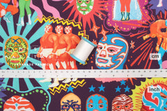 Japanese Fabric Lucha Libre - B - 50cm