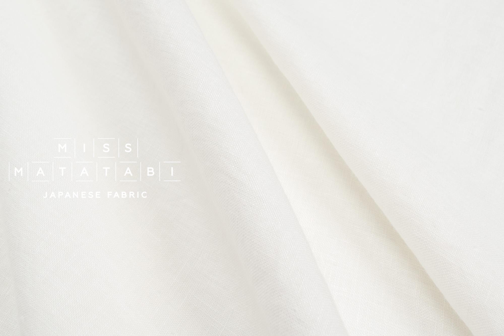 DEADSTOCK Shokunin Collection Orihimedaki Washed Linen - white