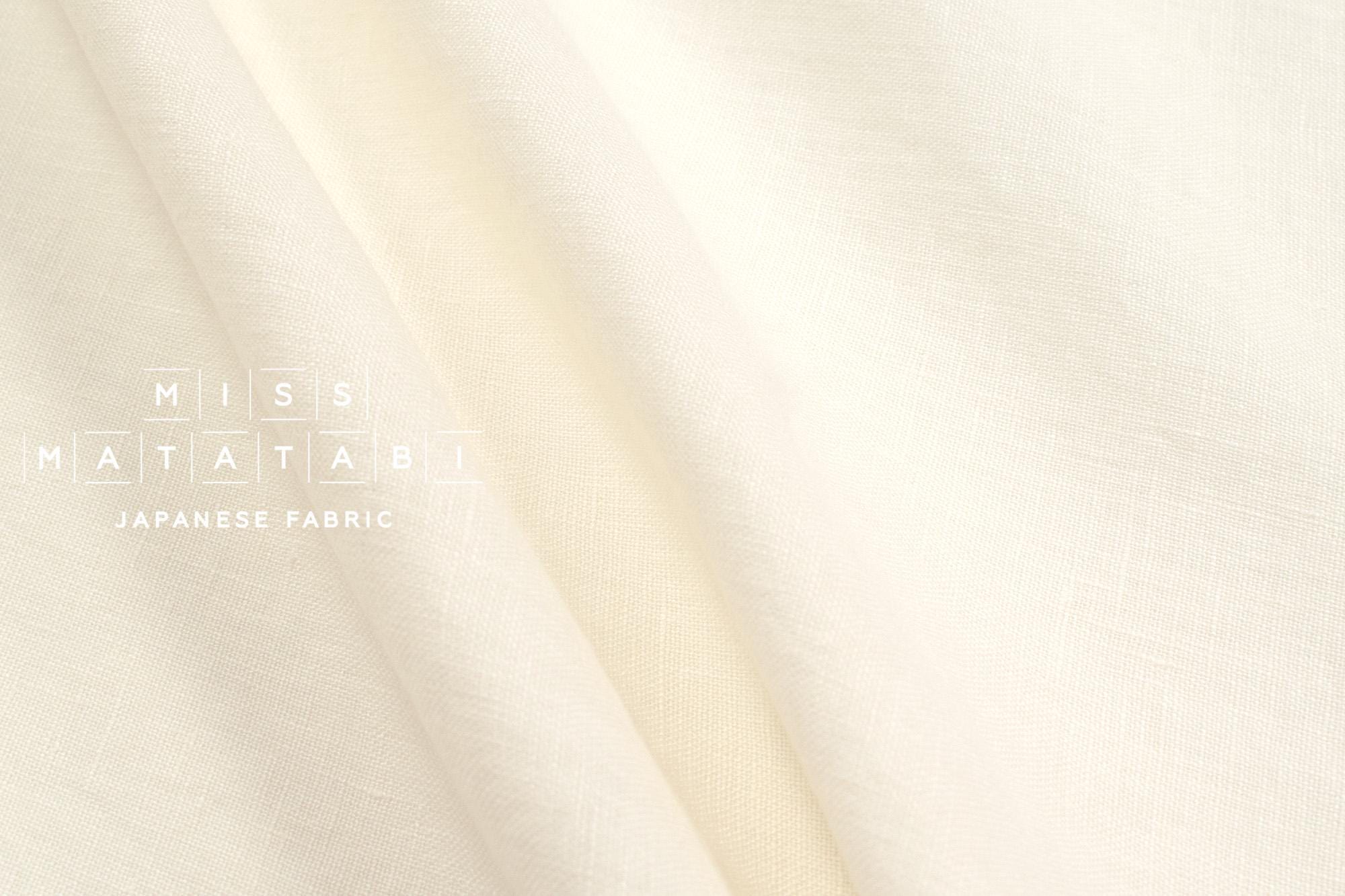 DEADSTOCK Shokunin Collection Orihimedaki Washed Linen - cream